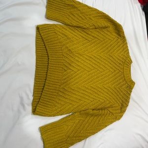 Mock Neck Cable knit Sweater